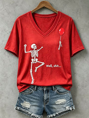 Women's Funny Skull T-Shirt