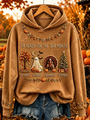 Women's I'm Ready For The 'ber Months Print Cozy Hoodie