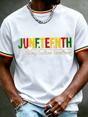 Men's Juneteenth Print Casual Tee