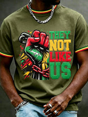 Men's Juneteenth They Not Like Us Print Casual Tee