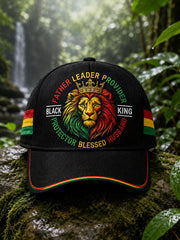 Unisex Black King Hat