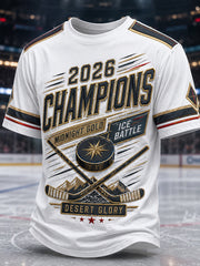 Men's 2026 Ice Hockey Retro T-Shirt