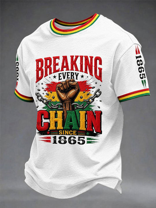 Men's Juneteenth Print Casual Tee