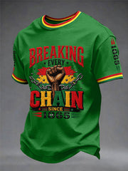 Men's Juneteenth Print Casual Tee