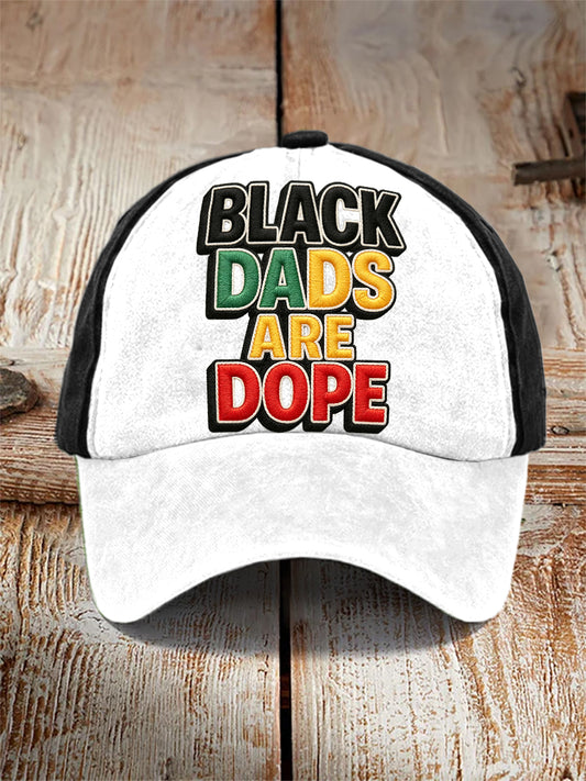 Men's “Black Dads Are Dope” Father's Day Fun Casual Unisex Hat