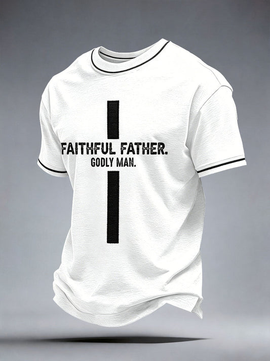 Men's Faithful Father Godly Man T-Shirt