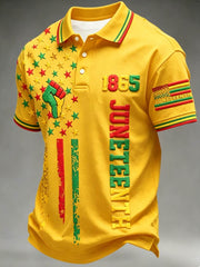 Men's Juneteenth 1865 polo shirt