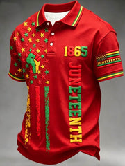 Men's Juneteenth 1865 polo shirt