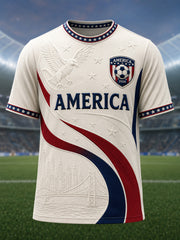 Men's Gift For Soccer Fans Print Casual Tee