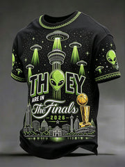 Men's 'They ARE IN the finals' Martian Basketball T-Shirts