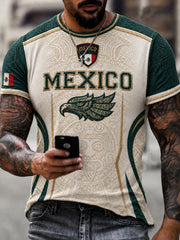 Men's Gift For Football Fans Print Casual Short Sleeve T-shirt