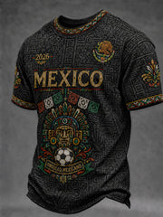 Men's Gift For Football Fans Print Casual Short Sleeve T-shirt