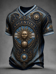 Men's Argentina Football Short Sleeves T-shirt