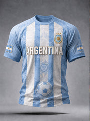 Men's Argentina Football Short Sleeves T-shirt