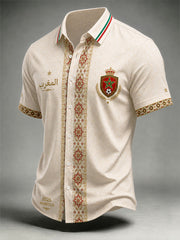 Men's 2026 Morocco Football Short Sleeve Shirt