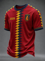 Men's Spain Football Short Sleeve T-shirt