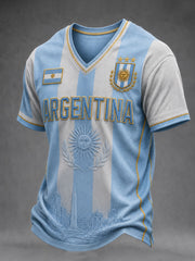 Men's Argentina Football Short Sleeves T-shirt