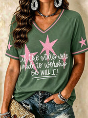 Women's "So Will I" V-Neck T-Shirts