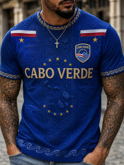 Men's Gift For Football Fans Print Casual Tee