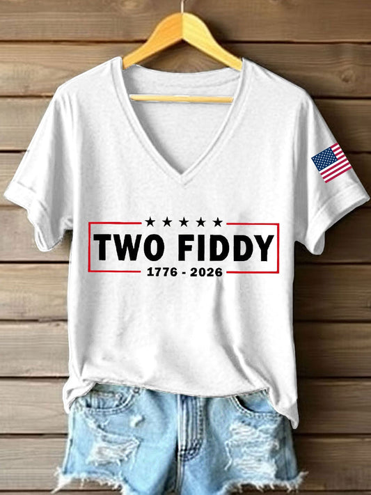 Women's Two Fiddy Print T-Shirt