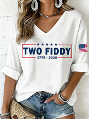Women's Two Fiddy Waffle Top