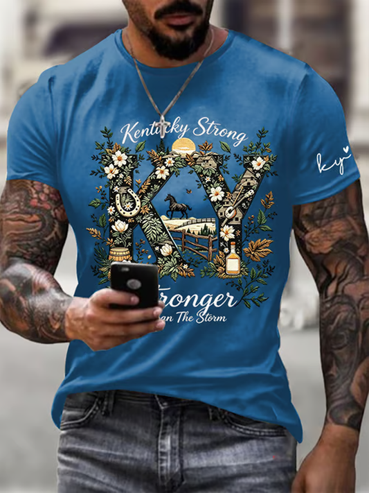 Men's Kentucky Strong Printed short sleeves t-shirt