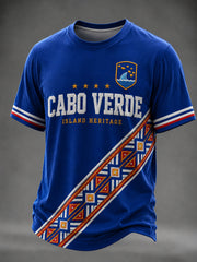 Men's Gift For Football Fans Printed T-shirt