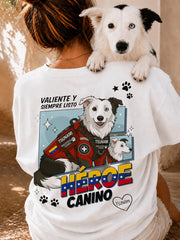 Women's Venezuela Hero Dog Tsunami Patriotic Dog Lover T-Shirt