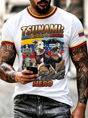 Men's Search & Rescue K9 Paw Patrol Dog Lover Print T-shirt