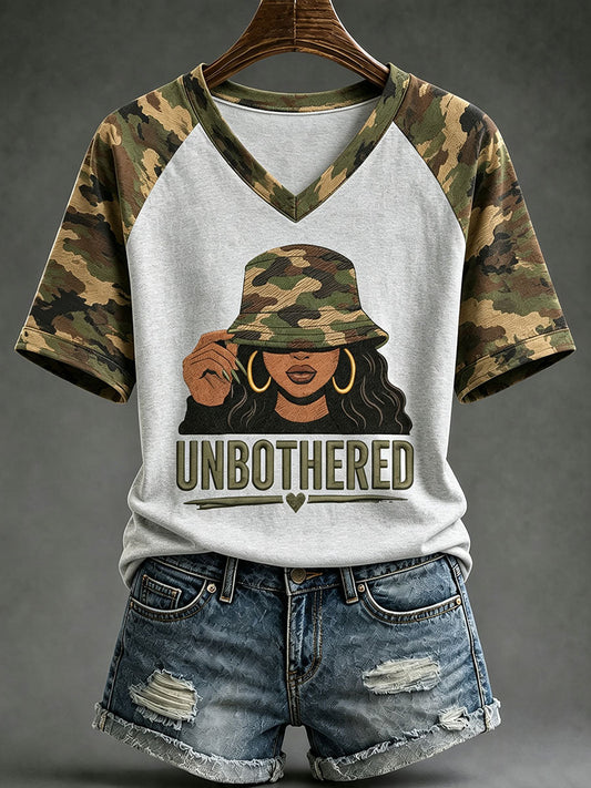 Women's Black Art V-Neck T-Shirts