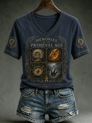 Women's Rip NZ Jurassic Legend Printed Short Sleeve T-shirt