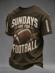Men's Football Fans Gameday Print Casual Tee