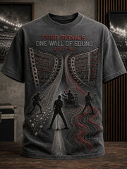 Men's UK Music Lover Art Printed T-shirt