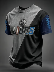 Men's Rugby Fan Lions Printed short sleeves t-shirt