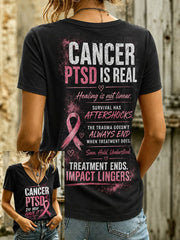 Women's Breast Cancer Awareness Graphic Casual T-Shirt