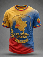 Men's Colombia Strong Pray For Colombia Tee