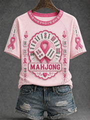 Women's round neck short sleeve T-shirt