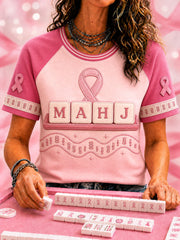 Women's Breast Cancer Awareness and Mahjong T-Shirts