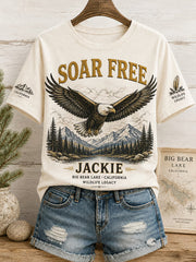 Women's Forever Over Big Bear Fly Free Jackie Print T-shirt