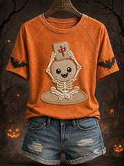 Women's Halloween Skeleton Mahjong T-Shirts