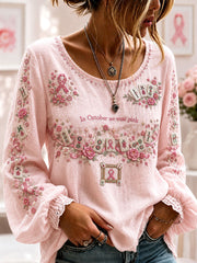Women's "In October we wear pink" Mahjong Tops