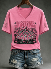 Women's In October We Wear Pink Short-sleeved T-shirt