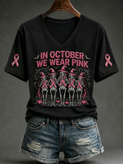 Women's In October We Wear Pink Short-sleeved T-shirt