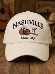 Unisex Nashville Born for the Stage Embroidered Print Hat