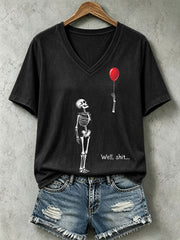 Women's Well Shit Skull T-Shirt