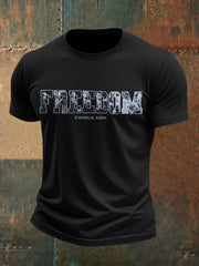 Men's Freedom Printed T-shirt