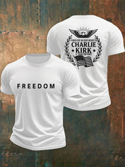 Men's Freedom Is Not Free R.I.P Charlie Kirk Short Sleeve T-shirt