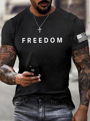 Men's Freedom Is Not Free R.I.P Charlie Kirk Short Sleeve T-shirt