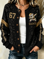 Women's Cardigan-Style Knit Jacket