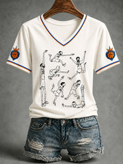 Women's Classic Basketball Fan Graphic Short Sleeve T-shirt